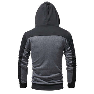 Sweat à Capuche Homme Couleur Block avec Cordon de Serrage Poche Kangourou Vêtements Personnalisés Streetwear Sweat Polaire Unisexe Style Surdimensionné - Product Image 3