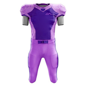Uniforme de Fútbol Americano de Manga Corta Transpirable de Último Diseño, Ropa de Equipo Hecha de 100% Poliéster - Product Image 1