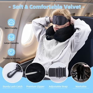 Stuffable Pillow for Travel, Say Goodbye to Excess Fees with a Neck Pillow That <b>Doubles</b> As Extra Luggage Not Using Latex - Product Image 5