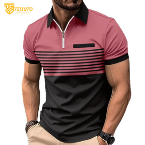 High Quality Men's for Polo Shirt Latest Design Breathable Casual Wear Low MOQ Customized Plus Size Customizable Options - Product Image 2