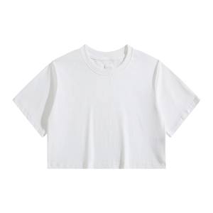 100% algodón de manga corta de alta calidad para niños, venta al por mayor, ropa informal suave sólida para niños y niñas, camisetas para bebés, camisetas de algodón - Product Image 1