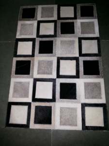 Housse de coussin en cuir véritable confortable imprimée à la main, design de tapis, style tendance, taille personnalisable pour la décoration intérieure, meilleur choix - Product Image 6