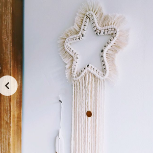 Macramé hecho a mano, adorno de estrella de Navidad, bonito diseño, decoración Bohemia para el hogar, bonito árbol de regalo de Navidad de Vietnam - Product Image 2