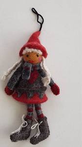 Felt <b>Doll</b> with Braid - Product Image 2