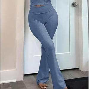 เลกกิ้งผ้าคอตตอนออร์แกนิกเอวสูงสำหรับผู้หญิงกางเกงโยคะชั้นฐานบางมีกระเป๋าด้านข้างสำหรับเล่นกีฬาออกกำลังกาย - Product Image 5