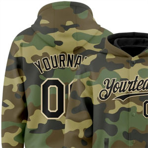 Sudadera con Capucha Personalizada al por Mayor para Equipos Masculinos, Deportiva de Alta Calidad, 100% Poliéster para Sublimación Completa, Estampado de Camuflaje, OEM 2025 - Product Image 6