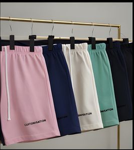 Pantalones Cortos de Algodón de Gran Tamaño para Hombre, Estilo Vintage, 240 GSM, Color Sólido Informal, Diseño Clásico, Pantalones Cortos de Estilo Urbano al por Mayor - Product Image 5