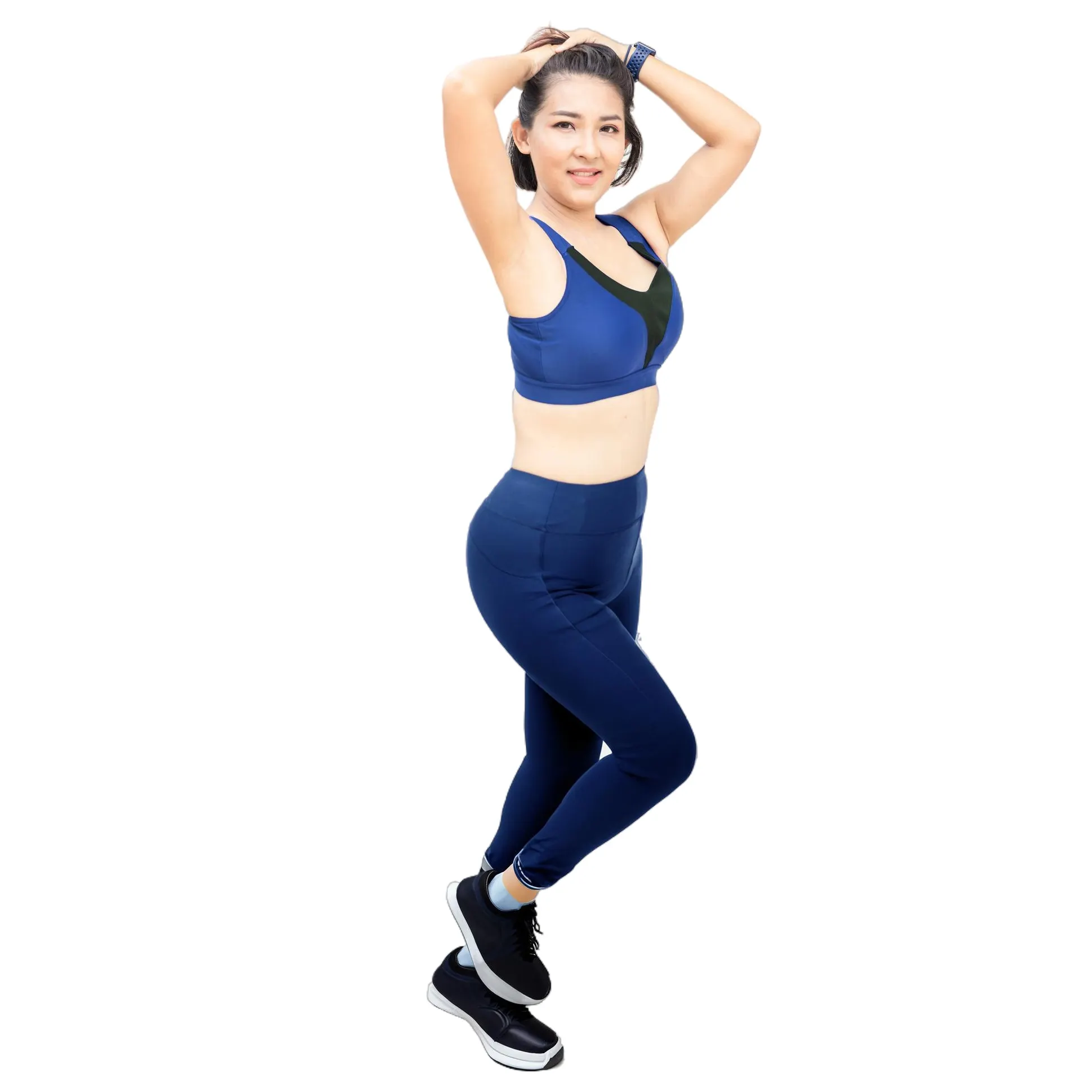 Macacão de verão com alça alta e zip-up, jaqueta esportiva de secagem rápida, conjunto de ioga e leggings para mulheres, fitness fitness para academia