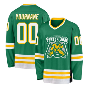 เสื้อเจอร์ซีย์ใส่เล่นฮ็อกกี้น้ำแข็งงานปักลายสกรีนผ้าไหมชุดฮ็อกกี้ระดับไฮเอนด์ตามสั่ง - Product Image 3