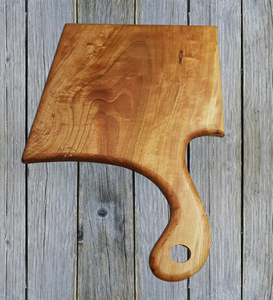 Planche à découper en teck durable artisanale avec impression émaillée pour fruits Préparation gastronomique Écologique Passe au lave-vaisselle - Product Image 4