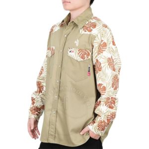 Chemise de travail pour homme, manches longues, 100% coton bleu, ignifuge, résistante aux flammes, populaire, en promotion - Product Image 1