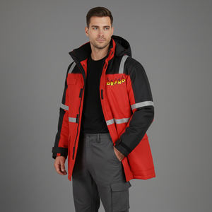 Chaqueta de Seguridad de Algodón ANSI Clase 1 de Alta Visibilidad, Impermeable, Informal, de Invierno, con Logotipo Personalizado OEM/ODM, con Luz LED Intermitente para Hombre - Product Image 5