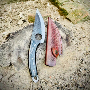 Cuchillo de caza de acero de alto carbono de calidad superior con mango de Micarta Cuchillo de Skinner de agarre cómodo para exteriores de alta dureza - Product Image 1