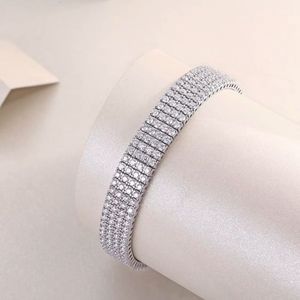 Bracelet tennis en diamant de culture pour femmes et hommes, design à coupe mixte, bracelet en or massif avec moissanite pour mariage - Product Image 3