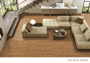 Madera de teca marfil mate antideslizante 600x1200mm Estilo madera porcelana cerámica azulejo moderno piso pared azulejos - Product Image 6