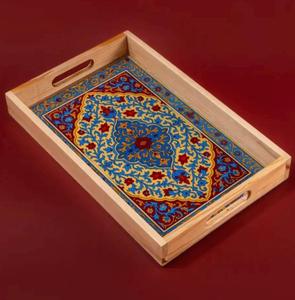 Bandeja de Servicio de Madera MDF con Recubrimiento de Esmalte, Diseño para Hoteles y Restaurantes, Utensilios de Cocina, Bandeja de Mesa de Alta Calidad - Product Image 2