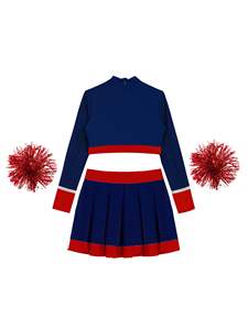 Costume Uniforme Femmes Plus Taille Cheer Uniformes Personnalisé Lycée Jeunesse À Manches Longues Cheerleading Uniformes - Product Image 4