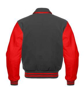 Custom High Quality Men's Windproof Leather Varsity Jackets High Fashion Baseball CollegeBaseballjacket for men DDP Shipping - Product Image 2