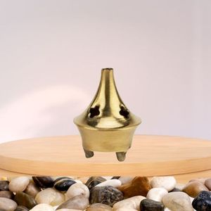 Soporte de incienso de latón de inspiración antigua con detalles intrincados para altares con acabado de diseño antiguo - Product Image 1