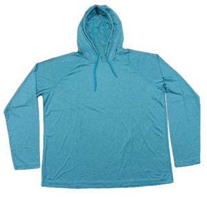 New Custom Casual Polyester Solid Color <b>Long</b> <b>Hoodie</b> upf 50+ - Product Image 4