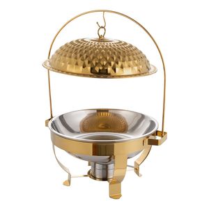 Chauffe-plats en cuivre de haute qualité en gros, réchaud de buffet, certifié Energy Star, circulation d'eau chaude, équipement hôtelier - Product Image 4
