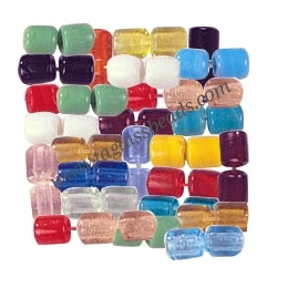 Hebras de cuentas de vidrio de Murano, formas y tamaños mixtos, 12mm ~ 24mm, cuentas de puntos con baches multicolores, estilo de cristal - Product Image 5