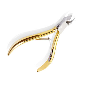 Cortauñas de cutículas de primera calidad, cuchillas finas afiladas, acero medio dorado alemán, para manicura y pedicura - Product Image 2