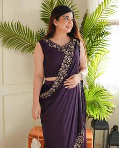 DESPIECE DE FIESTA PESADO BORDADO CON PERAL MANO TRABAJO LEHENGAS CHOLI CON FANCY DUPATTA - Product Image 5