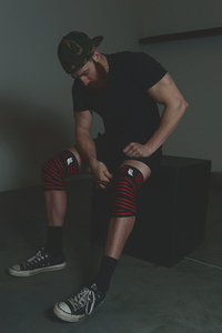 Rodilleras duraderas de neopreno para entrenamiento de fuerza Levantamiento de pesas Entrenamiento de culturismo-Protección contra lesiones de rodilla - Product Image 6