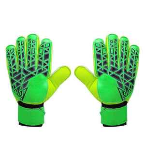 Guantes de portero de cuero de ajuste personalizado pedido al por mayor con palma de agarre seguro de fábrica directa para profesionales de fútbol - Product Image 6
