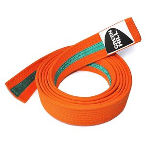 Ceinture de judo Green Hill légère BIO COLOR pour l'entraînement de karaté, taekwondo, haut niveau, style samouraï - Product Image 6