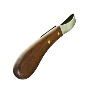 Couteau à sabot pour droitier pour les soins des chèvres et des chevaux avec manche en bois Outil de maréchal-ferrant essentiel pour les bovins et les vétérinaires - Product Image 3
