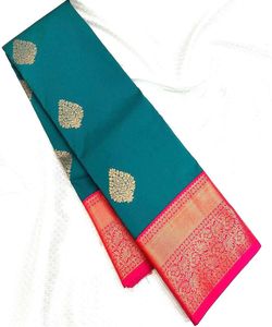 Saris en soie design qui allient élégance et sophistication, parfaits pour les mariages et les fêtes. - Product Image 6