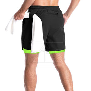 Wholesale Price <b>Lightweight</b> <b>Men</b> 2 In 1 <b>Shorts</b> Customized Top Quality <b>Men</b> 2 In 1 <b>Shorts</b> For Online Sale - Product Image 4