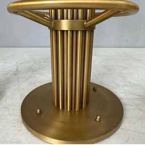 Silla de cocina personalizada, taburete de Bar moderno dorado, silla de lujo de acero inoxidable, silla de Bar de terciopelo Nórdico - Product Image 5