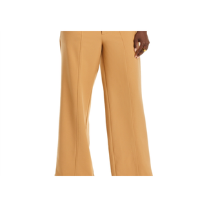 Pantaloni Casual da Donna a Gamba Larga Avec Les Filles, Colore Cammello con Vita Traforata, Design Traspirante e Stropicciato, Vita Media - Product Image 5