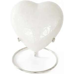 Hot Selling <b>Keepsake</b> Heart Urn Cremation Urn <b>for</b> Human <b>Ashes</b> with Premium Stand Handcrafted Mini Urn Heat Shaped - Product Image 5