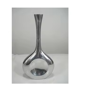 Solid Aluminium Hammered Flower <b>Vase</b> for Home & Restaurant Wedding Decor Modern Design Eco-friendly Tabletop <b>Vase</b> - Product Image 5
