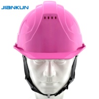 Casque de sécurité industriel Système de freinage antiblocage Certifié CE EN397 Ventilé Écran facial spectaculaire Marque JIANKUN JK-ND019