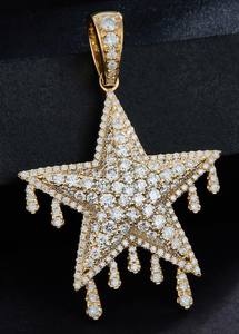 Design personnalisé personnalisé glacé Hip Hop 925 argent massif Leb Grown diamant pendentif pour hommes VVS clarté - Product Image 2