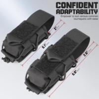 Pochette tactique MOLLE personnalisable pour garrot, respirante et réglable, pour trousse de premiers secours IFAK, en nylon/polyester