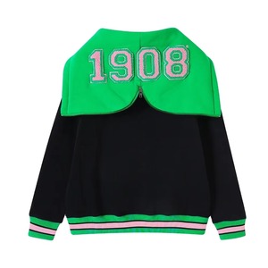 Sudadera con capucha de algodón con logo de chenilla para hermandad universitaria, modelo 1908 AKA - Product Image 5