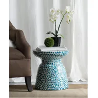 Offre spéciale Table d'appoint/tabouret en nacre Conception OEM Décoration personnalisée à la main Meubles de maison de l'usine du Vietnam directement