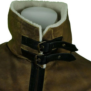 Blouson en cuir de mouton noir pour hommes nouvelle mode qualité blouson en cuir de mouton personnalisé blouson en cuir de mouton personnalisé - Product Image 6