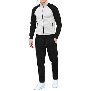 Sweat à capuche à fermeture éclair tricolore et grand pantalon ample pour hommes 100% coton Équipement de sport et de loisirs pour les sports d'hiver - Product Image 2