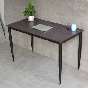 CONE II System HBCN026 120x60cm Rubber Wood <b>Desk</b> Iron Legs Modern Minimalist Contemporary Office Furniture for Bedroom <b>Study</b> - Product Image 2