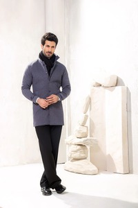 . เสื้อโค้ทขนสัตว์ผู้ชายสุดหรู ทันสมัย อุ่นสบาย เป็นมิตรกับสิ่งแวดล้อม เหมาะสำหรับฤดูหนาว ทรงพรีเมียมทันสมัย ใส่ได้ทั้งในโอกาสทางการและลำลอง - Product Image 3