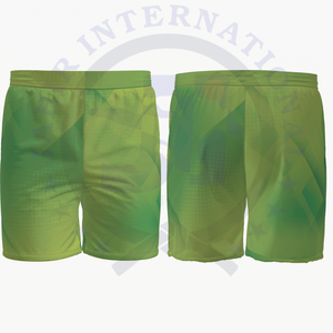 Pantalones cortos de satén de secado rápido ecológicos personalizados 100% poliéster cintura elástica media tejido impermeable con impresión por sublimación - Product Image 3