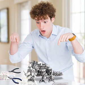 Piececool <span class=keywords><strong>STEGO</strong></span> el Dinosaurio, Juguete Educativo, Centro de Mesa, Rompecabezas Metálico 3D, Kit de Manualidades, Juguete Antiestrés para Adultos - Product Image 5