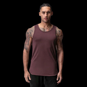 Camiseta sin Mangas con Cuello en V de Algodón Básico para Hombre OEM, Transpirable, de Secado Rápido, Colores y Tallas Personalizables, Precio al por Mayor de Alta Calidad a Nivel Mundial - Product Image 4